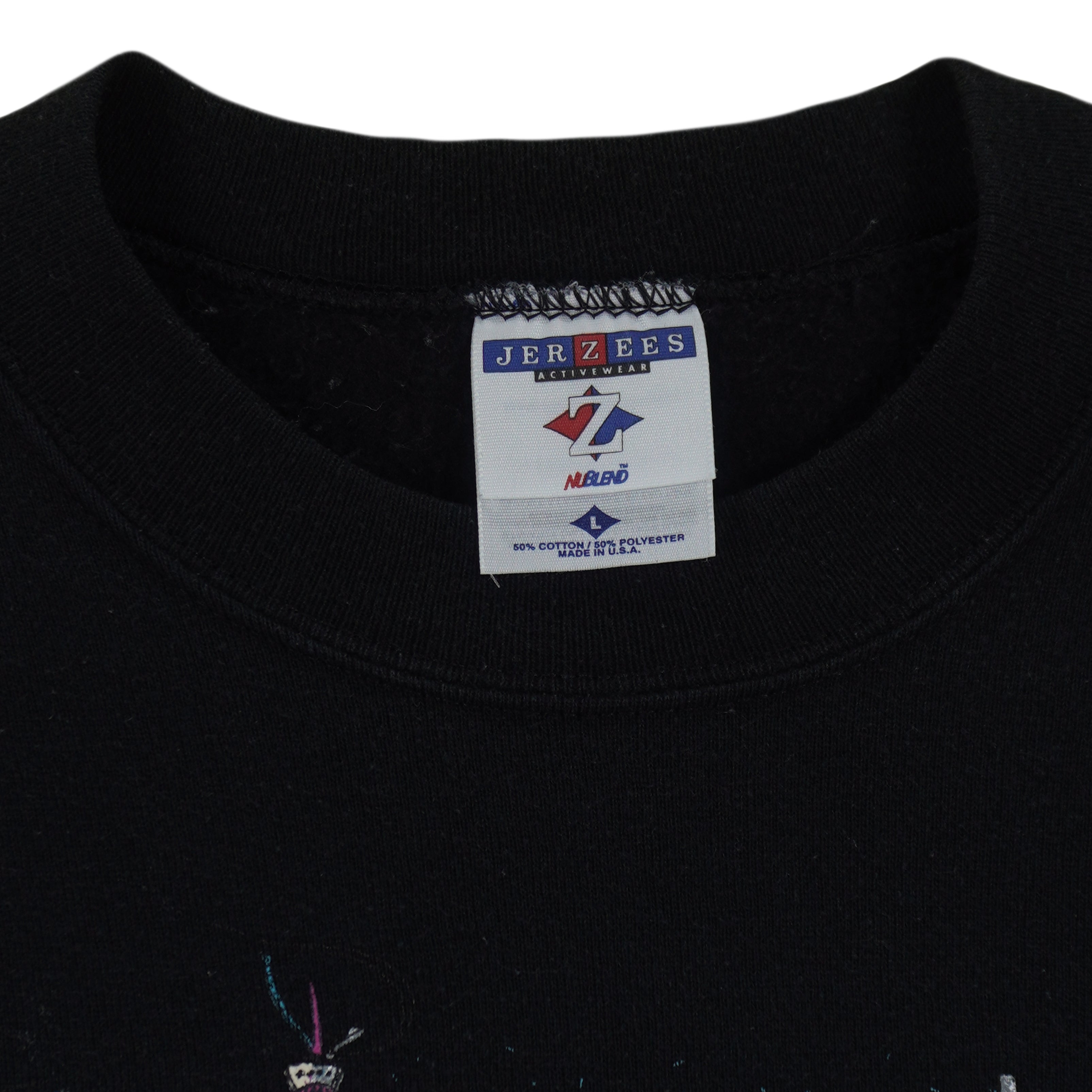 Vintage (Jerzees) - Native Americans Art Crew Neck Sweatshirt 1990s Large Vintage Retro