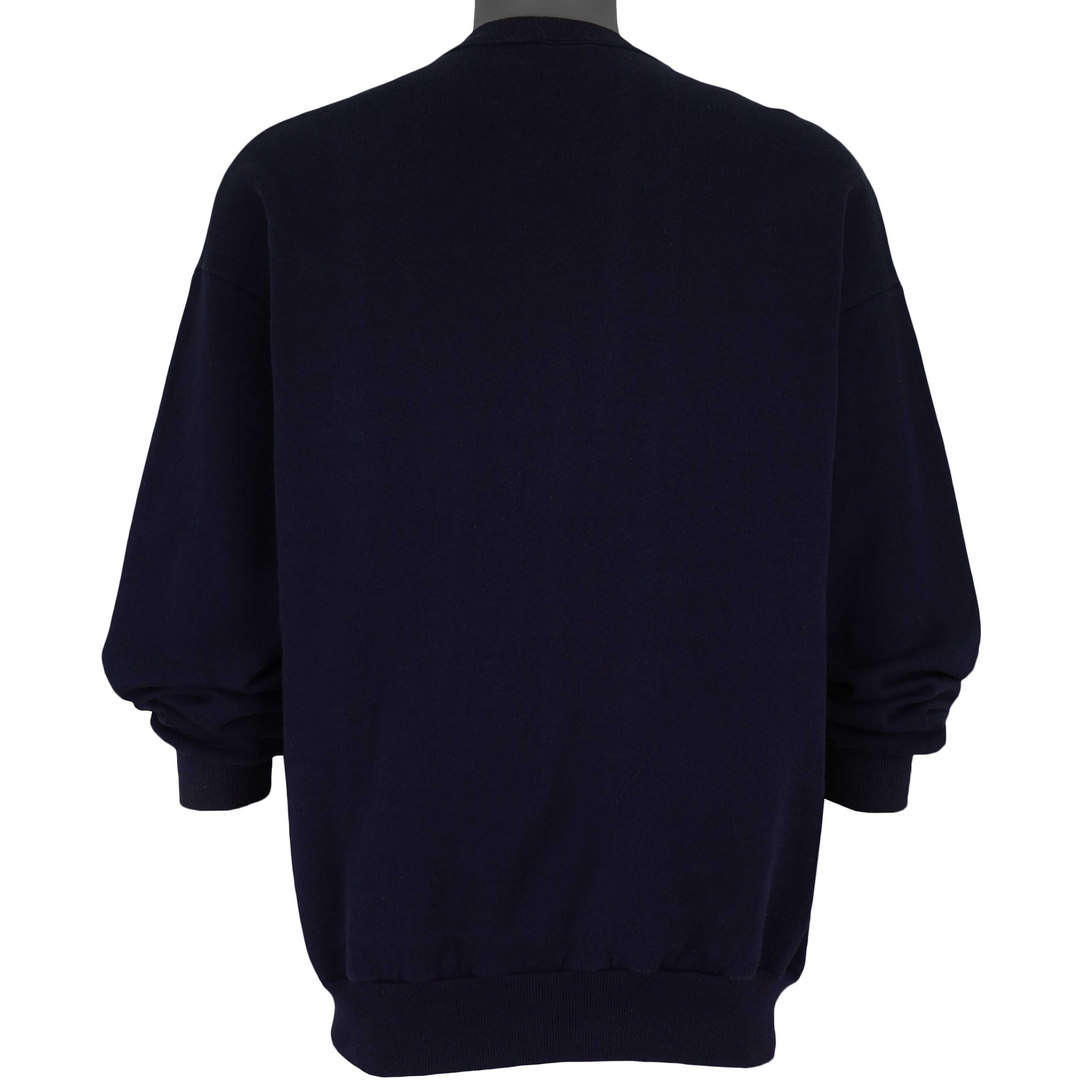 Vintage (Gopher Sport) - Blue Cat Crew Neck Sweatshirt 1990s X-Large Vintage Retro