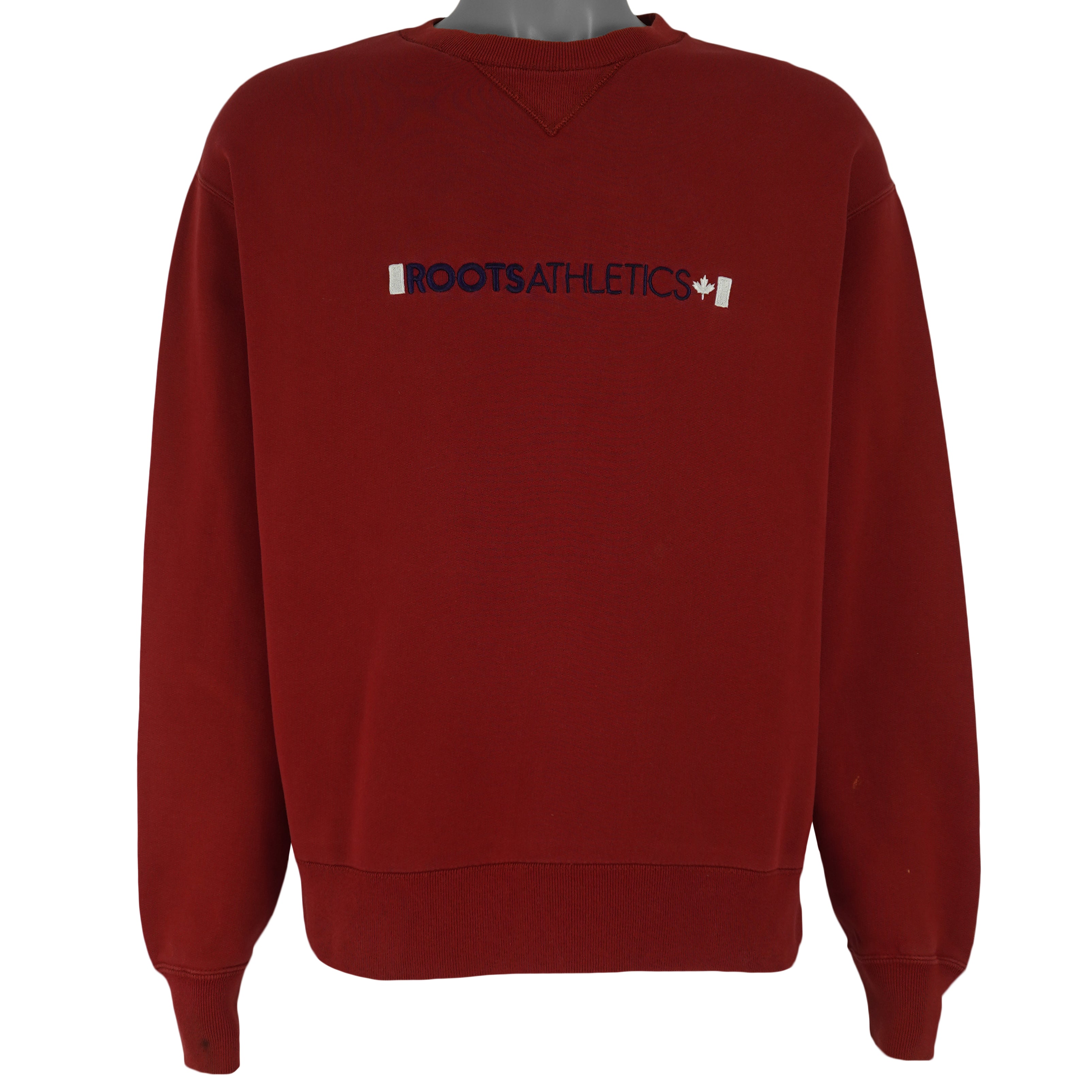 Vintage - Roots Athletics Crew Neck Sweatshirt 1990s Medium Vintage Retro