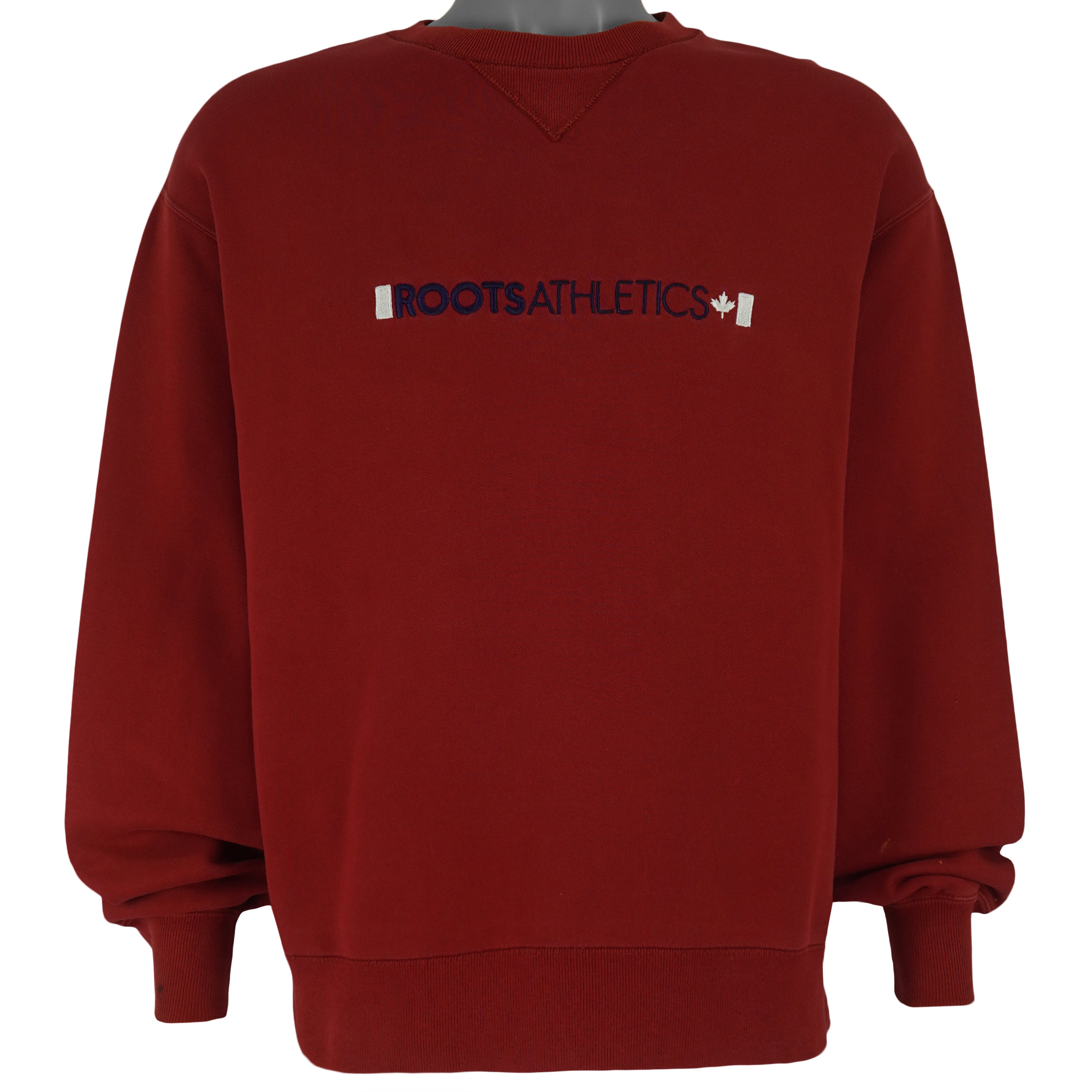 Vintage - Roots Athletics Crew Neck Sweatshirt 1990s Medium Vintage Retro