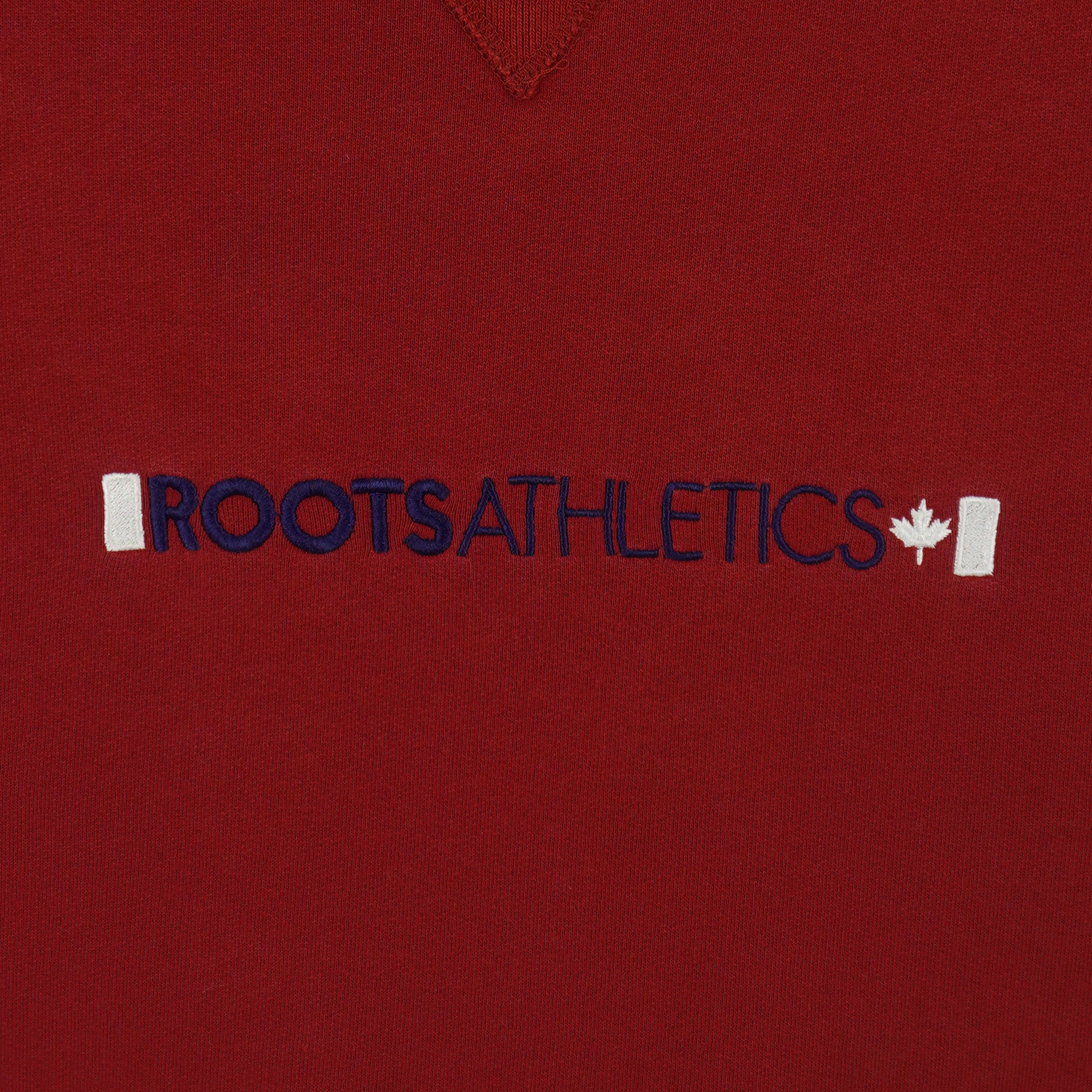 Vintage - Roots Athletics Crew Neck Sweatshirt 1990s Medium Vintage Retro
