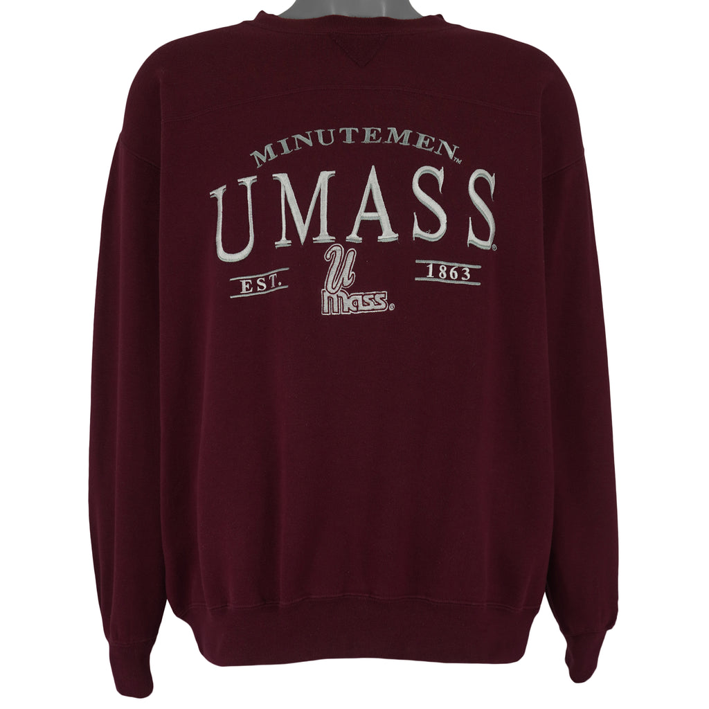 NCAA (Lee Sport) - UMass Minutemen Sweatshirt 1990s Large Vintage Retro