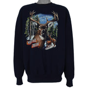 Vintage (Member's Mark) - The White-Tailed Deer Sweatshirt 1990s XX-Large Vintage Retro