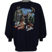 Vintage (Member's Mark) - The White-Tailed Deer Sweatshirt 1990s XX-Large Vintage Retro
