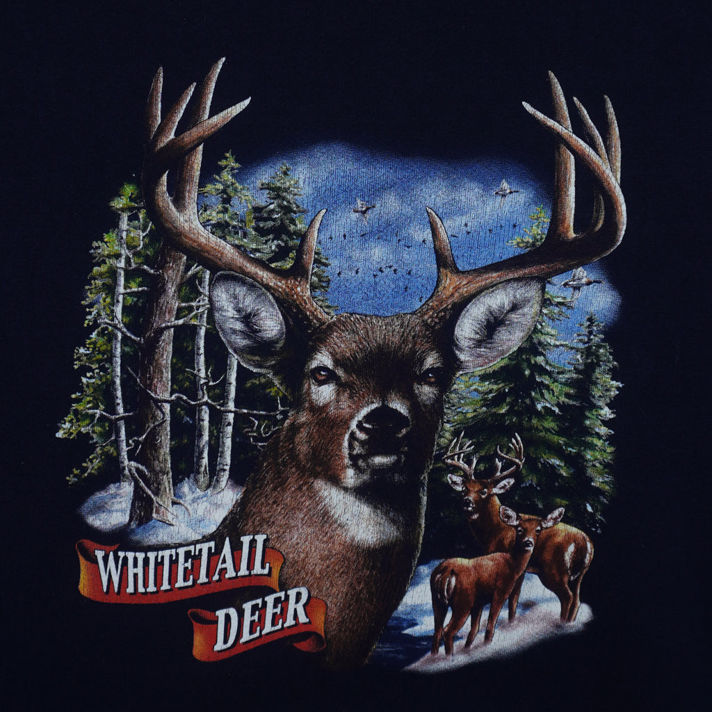 Vintage (Member's Mark) - The White-Tailed Deer Sweatshirt 1990s XX-Large Vintage Retro
