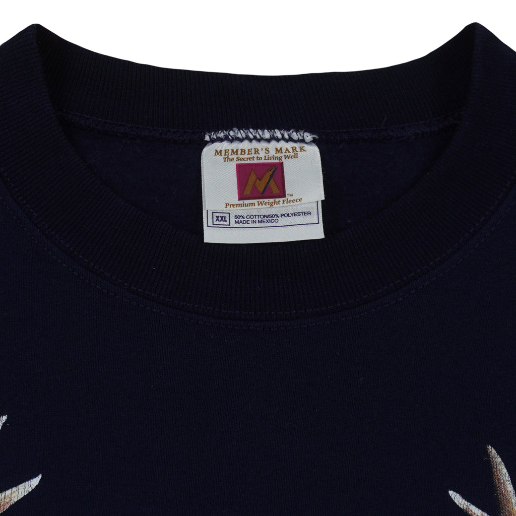 Vintage (Member's Mark) - The White-Tailed Deer Sweatshirt 1990s XX-Large Vintage Retro
