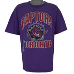 NBA (CGW) - Toronto Raptors Big Spell-Out T-Shirt 1990s X-Large Vintage Retro Basketball