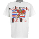 NFL (Nutmeg Mills) - 49ers San Francisco Style Caricature T-Shirt 1990s Large Vintage Retro Football