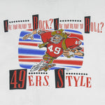 NFL (Nutmeg Mills) - 49ers San Francisco Style Caricature T-Shirt 1990s Large Vintage Retro Football