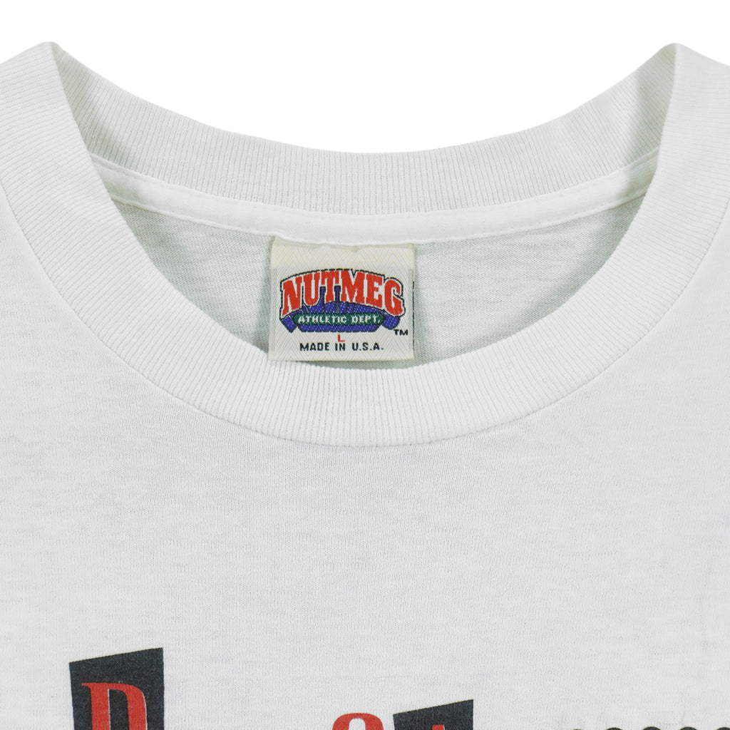 NFL (Nutmeg Mills) - 49ers San Francisco Style Caricature T-Shirt 1990s Large Vintage Retro Football