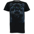 Vintage (Made At The Beach) - Black Panther Animal Print T-Shirt 1994 Medium Vintage Retro