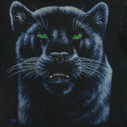 Vintage (Made At The Beach) - Black Panther Animal Print T-Shirt 1994 Medium Vintage Retro
