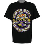 NFL (Gildan) - Baltimore Ravens Super Bowl XXXV Champions T-Shirt 2001 Large