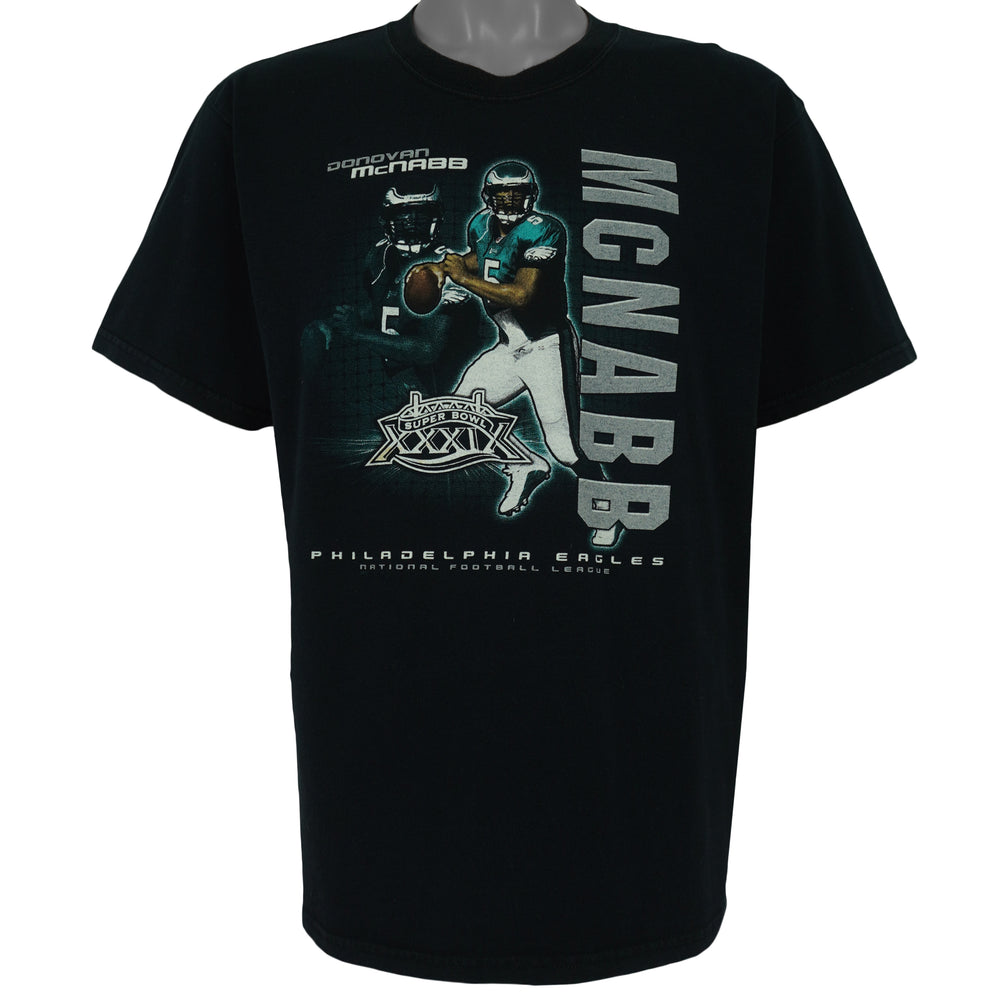 NFL (Gildan) - Philadelphia Eagles MCNABB #5 T-Shirt 2000s Large Vintage Retro Football