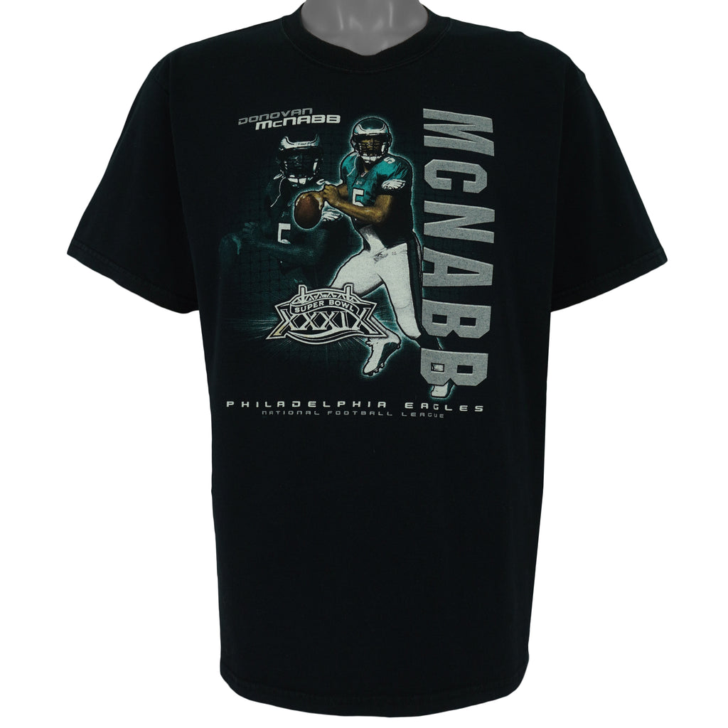NFL (Gildan) - Philadelphia Eagles MCNABB #5 T-Shirt 2000s Large Vintage Retro Football