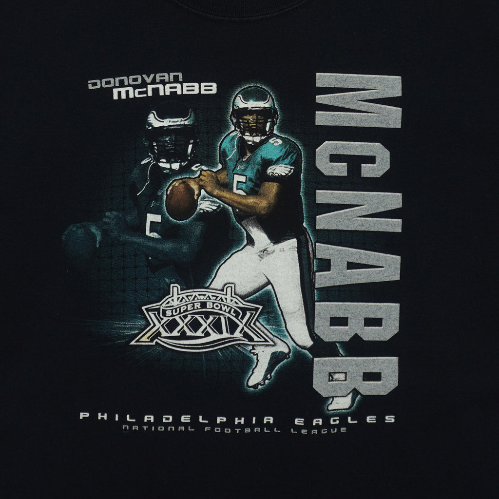 NFL (Gildan) - Philadelphia Eagles MCNABB #5 T-Shirt 2000s Large Vintage Retro Football