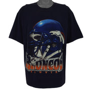 NFL (CSA) - Denver Broncos Helmet T-Shirt 1997 X-Large Vintage Retro Football