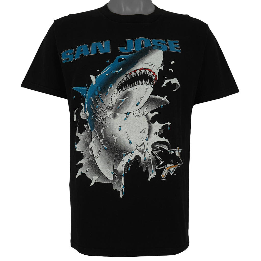 NHL (Home Team) - San Jose Sharks Breakout T-Shirt 1990s Large Vintage Retro Hockey