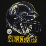 NFL (M&O) - Pittsburgh Steelers Helmet T-Shirt 1990s Large Vintage Retro Football