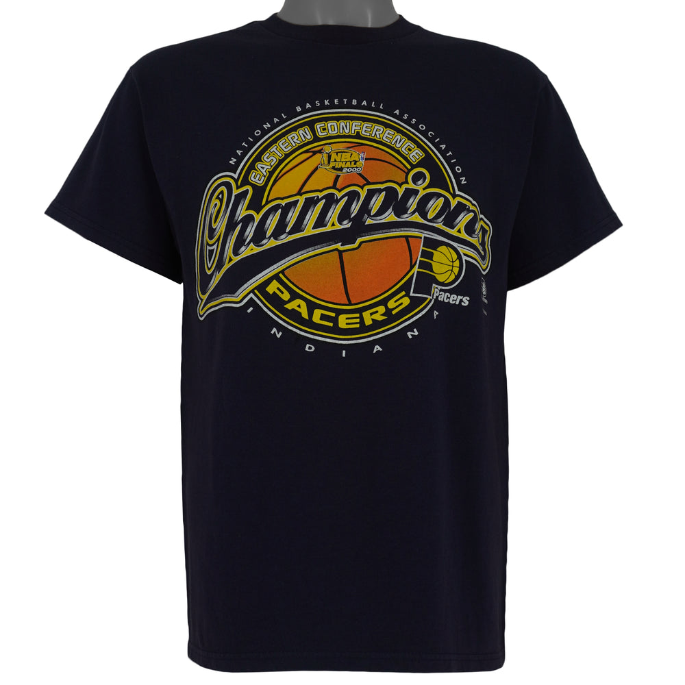NBA (Logo Athletic) - Indiana Pacers, Eastern Conference Finals T-Shirt 2000 Medium Vintage Retro Basketball