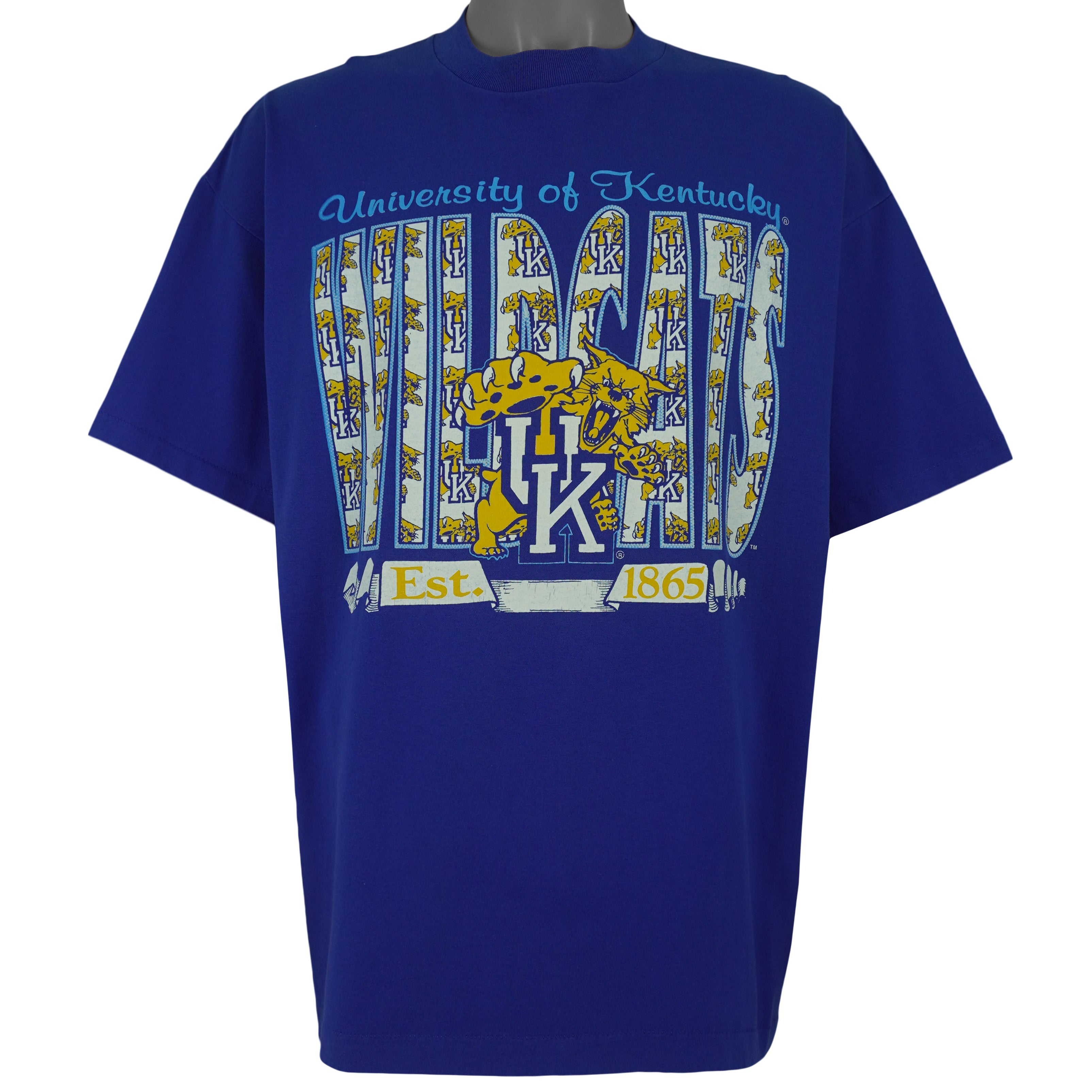 NCAA (Tee Jays) - Kentucky Wildcats Basketball T-Shirt 1990s XX-Large Vintage Retro Basketball