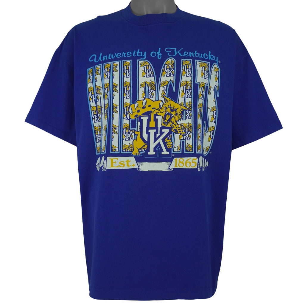 NCAA (Tee Jays) - Kentucky Wildcats Basketball T-Shirt 1990s XX-Large Vintage Retro Basketball