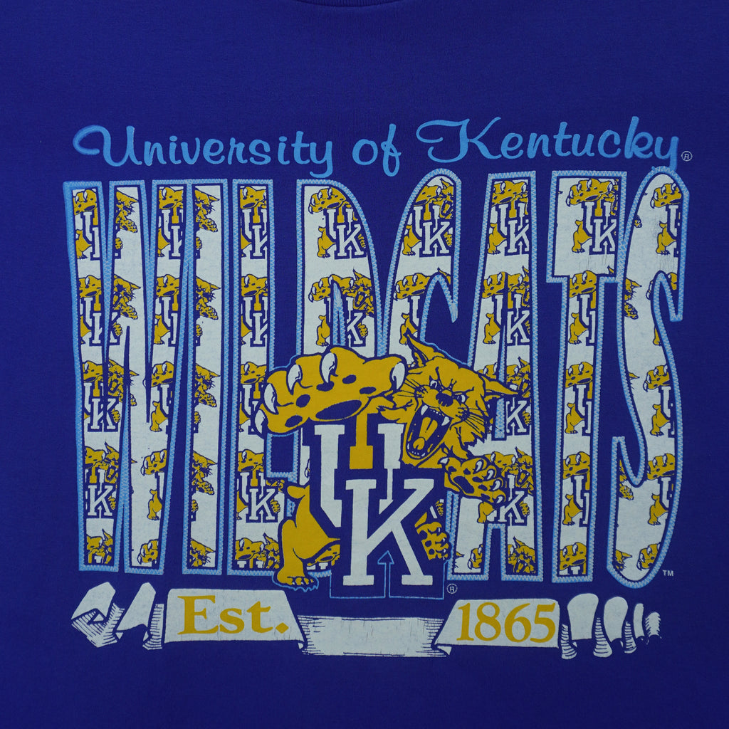 NCAA (Tee Jays) - Kentucky Wildcats Basketball T-Shirt 1990s XX-Large Vintage Retro Basketball