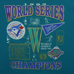 MLB (Waves) - Toronto Blue Jays World Series Champions T-Shirt 1993 Large Vintage Retro Baseball