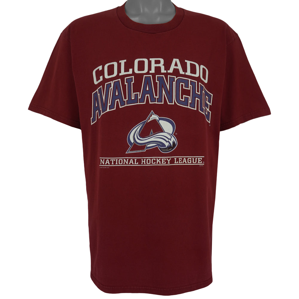 NHL (Lee) - Colorado Avalanche Spell-Out T-Shirt 1990s Large