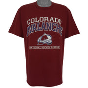 NHL (Lee) - Colorado Avalanche Spell-Out T-Shirt 1990s Large