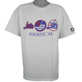 Starter - NHL Winnipeg Jets Playoffs Single Stitch T-Shirt 1996 Large Vintage Retro Hockey
