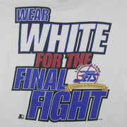 Starter - NHL Winnipeg Jets Playoffs Single Stitch T-Shirt 1996 Large Vintage Retro Hockey