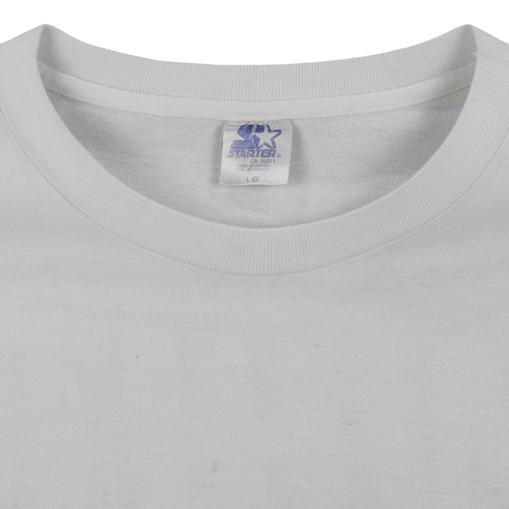 Starter - NHL Winnipeg Jets Playoffs Single Stitch T-Shirt 1996 Large