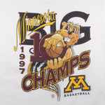 NCAA - Minnesota Golden Gophers Big Champs T-Shirt 1997 Large Vintage Retro Basketball