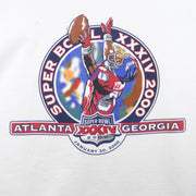 NFL (Logo Athletic) - Super Bowl XXXIV, Georgia Dome, Atlanta T-shirt 2000 Large Vintage Retro Football