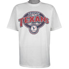 NFL (All Sport) - Houston Texans Single Stitch T-Shirt 1990s Large Vintage Retro Football