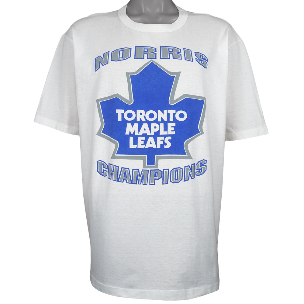 NHL - Toronto Maple Leafs Single Stitch T-Shirt 1990s X-Large Vintage Retro Hockey