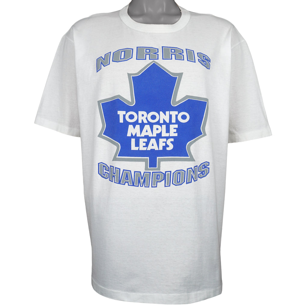 NHL - Toronto Maple Leafs Single Stitch T-Shirt 1990s X-Large Vintage Retro Hockey