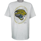 NFL (Zubaz) - Jacksonville Jaguars Big Logo T-Shirt 1990s Large Vintage Retro Football