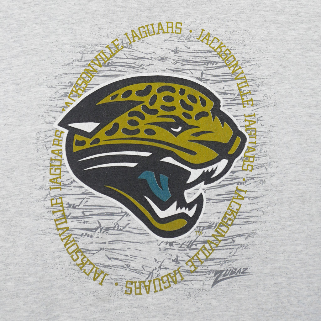 NFL (Zubaz) - Jacksonville Jaguars Big Logo T-Shirt 1990s Large Vintage Retro Football