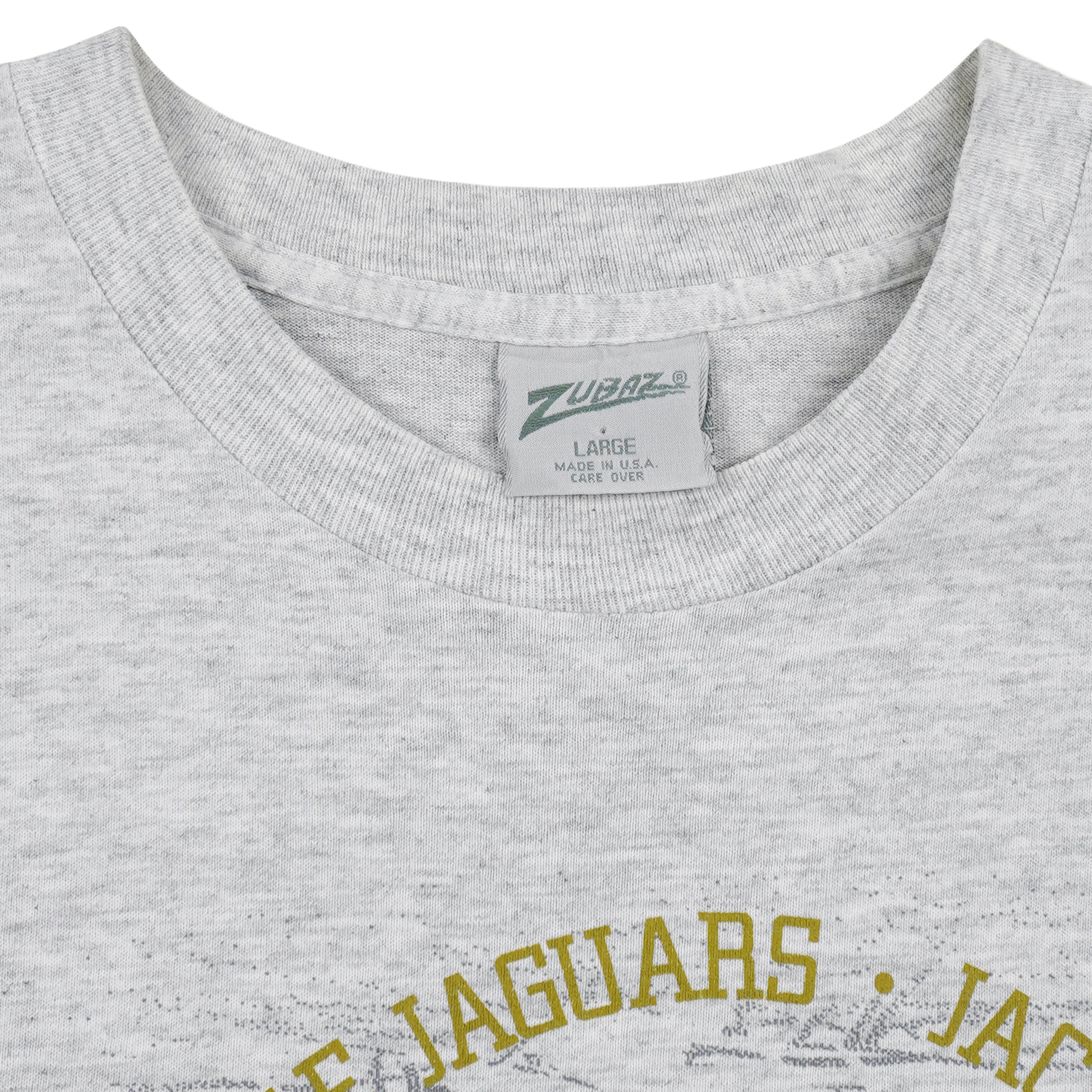 NFL (Zubaz) - Jacksonville Jaguars Big Logo T-Shirt 1990s Large Vintage Retro Football