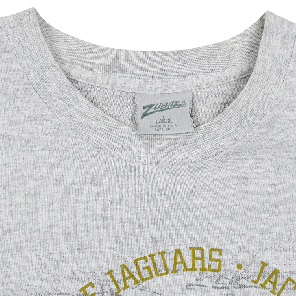 NFL (Zubaz) - Jacksonville Jaguars Big Logo T-Shirt 1990s Large Vintage Retro Football