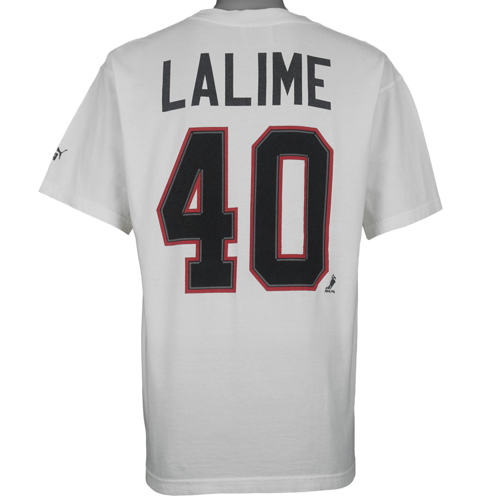 Puma - Ottawa Senators Patrick Lalime #40 T-Shirt 1990s Large Vintage Retro Hockey