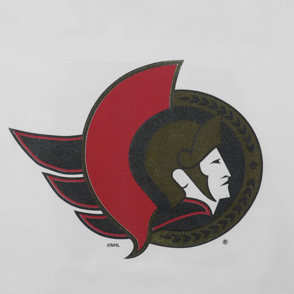 Puma - Ottawa Senators Patrick Lalime #40 T-Shirt 1990s Large Vintage Retro Hockey