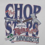 MLB (Salem) - Minnesota Twins The Chop Stops T-Shirt 1991 X-Large Vintage Retro Baseball
