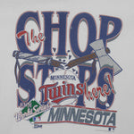 MLB (Salem) - Minnesota Twins The Chop Stops T-Shirt 1991 X-Large Vintage Retro Baseball