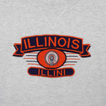 NCAA (MidWest) - Illinois Fighting Illini Embroidered T-Shirt 1990s Medium Vintage Retro