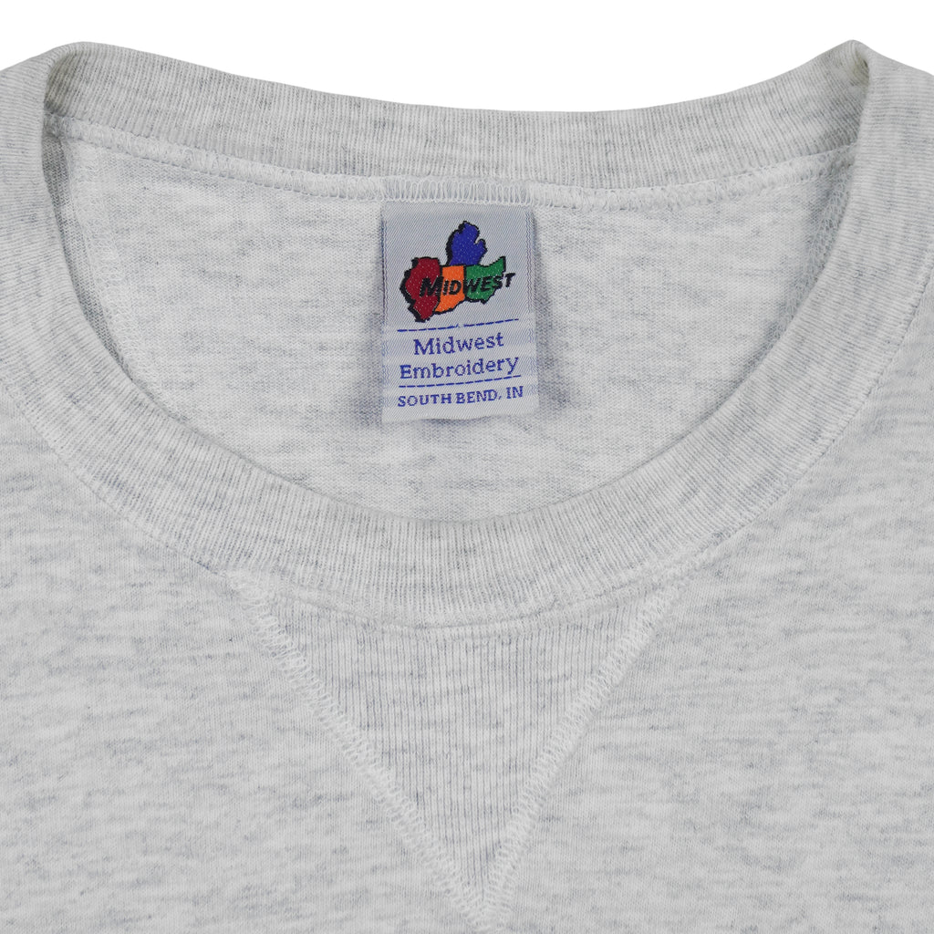NCAA (MidWest) - Illinois Fighting Illini Embroidered T-Shirt 1990s Medium Vintage Retro