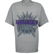 NBA (Lee) - Sacramento Kings Playoffs Big Logo T-Shirt 2001 Medium Vintage Retro Basketball