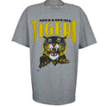 NCAA (Nutmeg Mills) - Grey Missouri Tigers Big Logo T-Shirt 1990s X-Large Vintage Retro